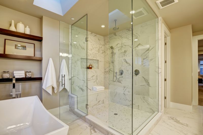 Elegant Shower with Accessories